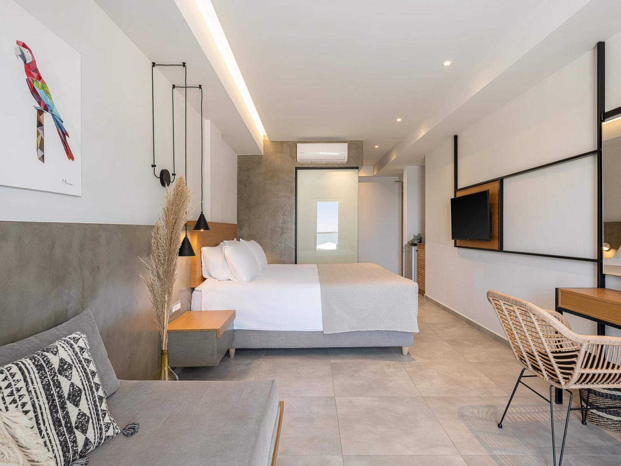 Alexia Beach Hotel Agia Marina エクステリア 写真